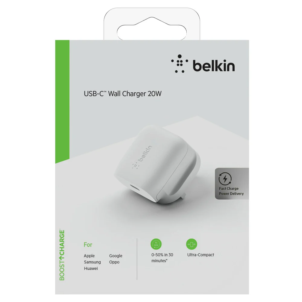 Belkin Boost Charge 20W USB-C PD Wall Charger - Image 4